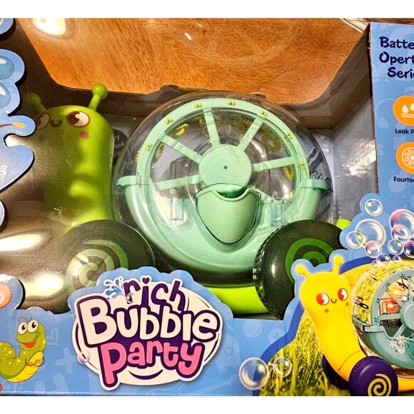 Automatic Snail Bubble Maker Toy For Kids Ages 3+  Battery Operated Series  Leak - Picture 2 of 5